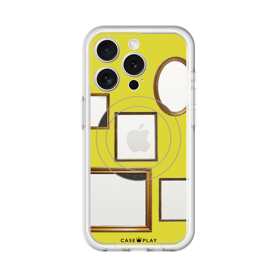 スリムプロテクションプレミアムケース with MagSafe［ Photo Frames - Yellow ］