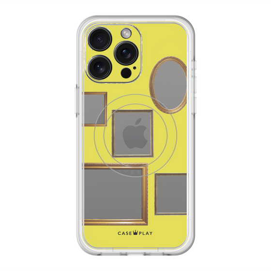 スリムプロテクションプレミアムケース with MagSafe［ Photo Frames - Yellow ］