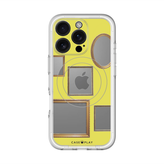 スリムプロテクションプレミアムケース with MagSafe［ Photo Frames - Yellow ］