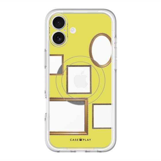 スリムプロテクションプレミアムケース with MagSafe［ Photo Frames - Yellow ］