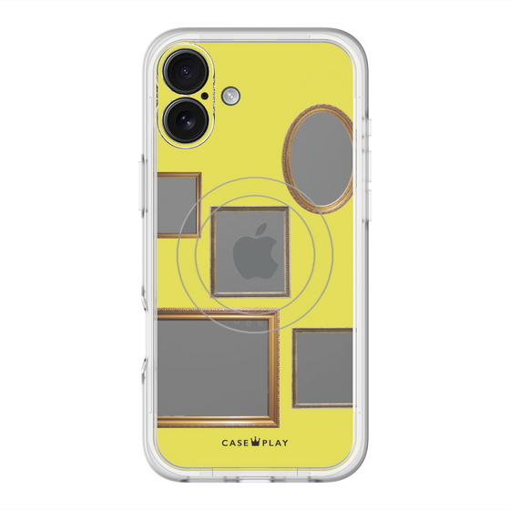 スリムプロテクションプレミアムケース with MagSafe［ Photo Frames - Yellow ］
