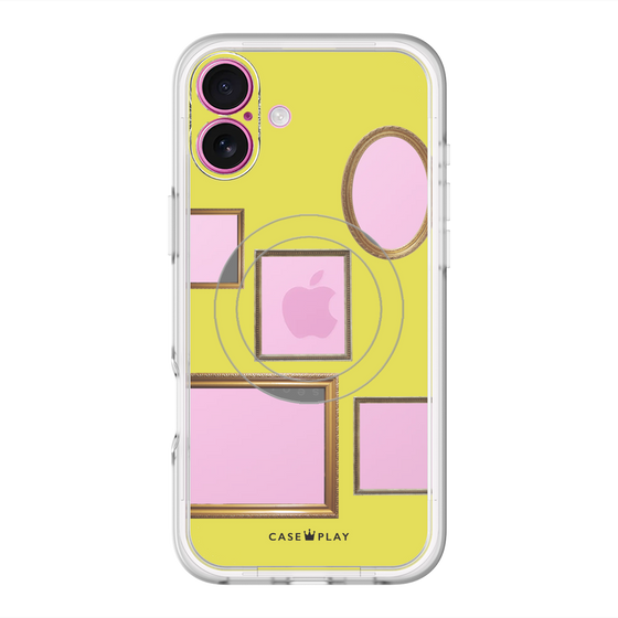 スリムプロテクションプレミアムケース with MagSafe［ Photo Frames - Yellow ］