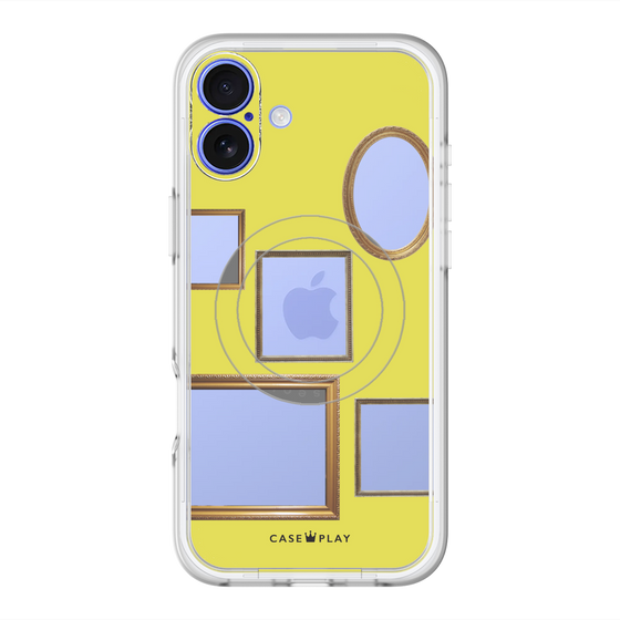 スリムプロテクションプレミアムケース with MagSafe［ Photo Frames - Yellow ］