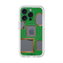 スリムプロテクションプレミアムケース with MagSafe［ Photo Frames - Green ］