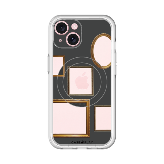 スリムプロテクションプレミアムケース with MagSafe［ Photo Frames - Gray ］