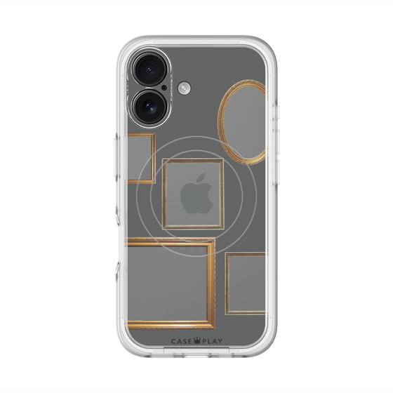 スリムプロテクションプレミアムケース with MagSafe［ Photo Frames - Gray ］