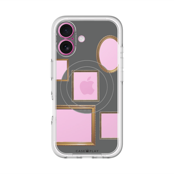 スリムプロテクションプレミアムケース with MagSafe［ Photo Frames - Gray ］
