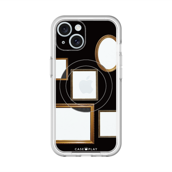 スリムプロテクションプレミアムケース with MagSafe［ Photo Frames - Black ］