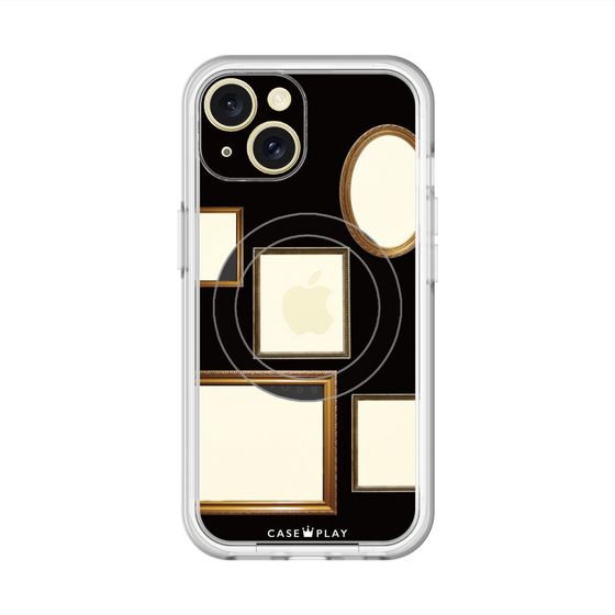 スリムプロテクションプレミアムケース with MagSafe［ Photo Frames - Black ］
