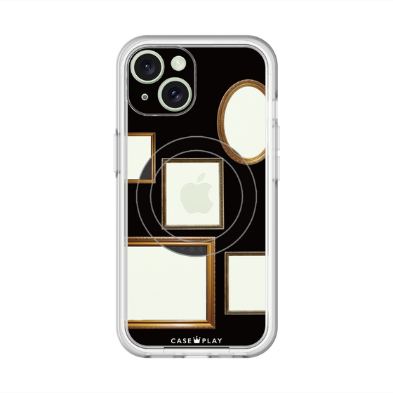 スリムプロテクションプレミアムケース with MagSafe［ Photo Frames - Black ］