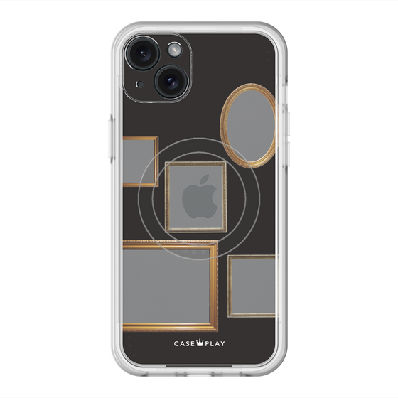 スリムプロテクションプレミアムケース with MagSafe［ Photo Frames - Black ］
