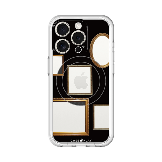 スリムプロテクションプレミアムケース with MagSafe［ Photo Frames - Black ］