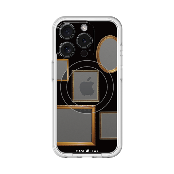 スリムプロテクションプレミアムケース with MagSafe［ Photo Frames - Black ］