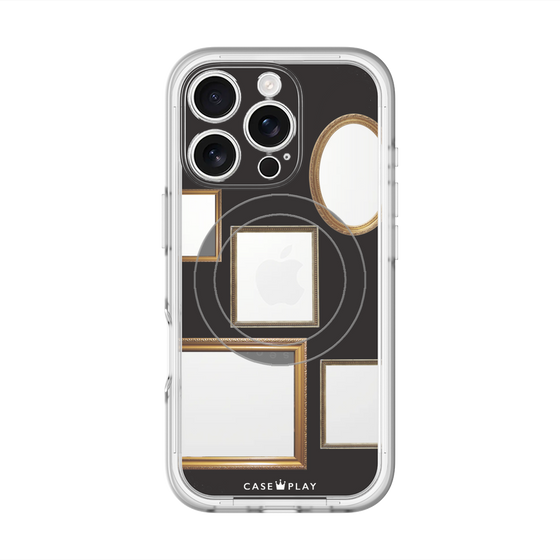 スリムプロテクションプレミアムケース with MagSafe［ Photo Frames - Black ］