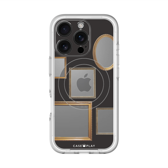 スリムプロテクションプレミアムケース with MagSafe［ Photo Frames - Black ］