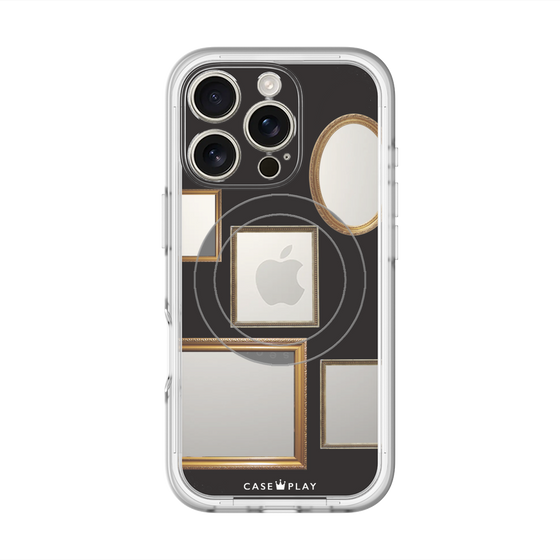 スリムプロテクションプレミアムケース with MagSafe［ Photo Frames - Black ］