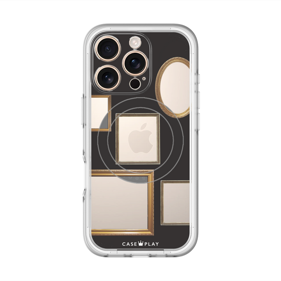 スリムプロテクションプレミアムケース with MagSafe［ Photo Frames - Black ］