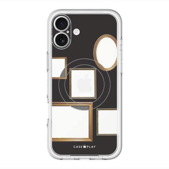 スリムプロテクションプレミアムケース with MagSafe［ Photo Frames - Black ］
