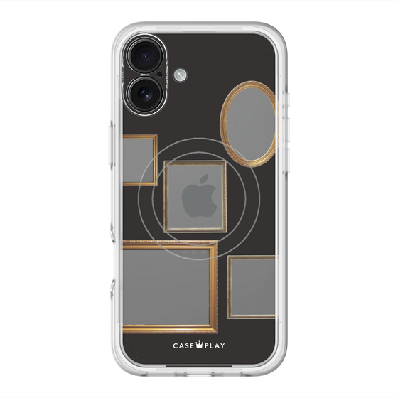 スリムプロテクションプレミアムケース with MagSafe［ Photo Frames - Black ］