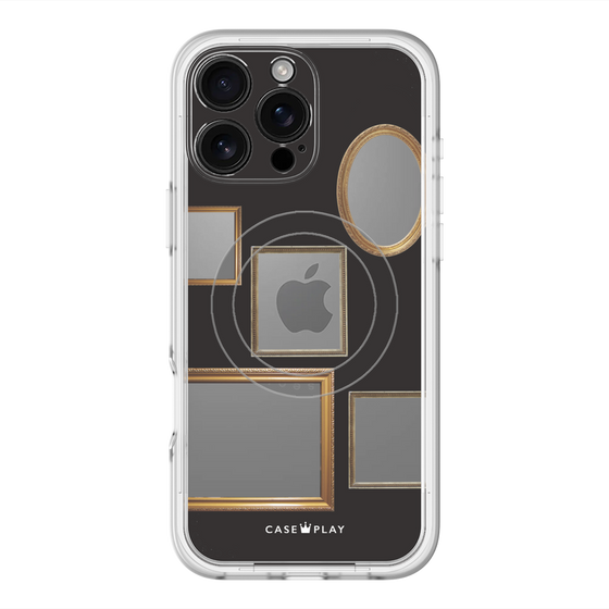 スリムプロテクションプレミアムケース with MagSafe［ Photo Frames - Black ］