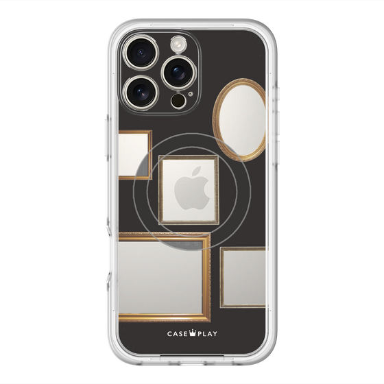 スリムプロテクションプレミアムケース with MagSafe［ Photo Frames - Black ］