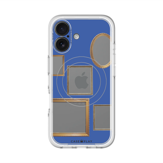 スリムプロテクションプレミアムケース with MagSafe［ Photo Frames - Blue ］