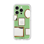 スリムプロテクションプレミアムケース with MagSafe［ Photo Frames - Light Green ］