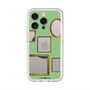 スリムプロテクションプレミアムケース with MagSafe［ Photo Frames - Light Green ］
