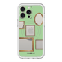 スリムプロテクションプレミアムケース with MagSafe［ Photo Frames - Light Green ］