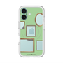 スリムプロテクションプレミアムケース with MagSafe［ Photo Frames - Light Green ］