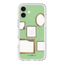 スリムプロテクションプレミアムケース with MagSafe［ Photo Frames - Light Green ］