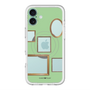 スリムプロテクションプレミアムケース with MagSafe［ Photo Frames - Light Green ］