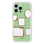 スリムプロテクションプレミアムケース with MagSafe［ Photo Frames - Light Green ］