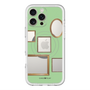 スリムプロテクションプレミアムケース with MagSafe［ Photo Frames - Light Green ］