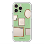 スリムプロテクションプレミアムケース with MagSafe［ Photo Frames - Light Green ］