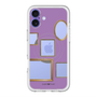 スリムプロテクションプレミアムケース with MagSafe［ Photo Frames - Purple ］
