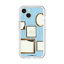 スリムプロテクションプレミアムケース with MagSafe［ Photo Frames - Light Blue ］