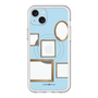 スリムプロテクションプレミアムケース with MagSafe［ Photo Frames - Light Blue ］