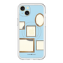 スリムプロテクションプレミアムケース with MagSafe［ Photo Frames - Light Blue ］
