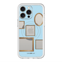 スリムプロテクションプレミアムケース with MagSafe［ Photo Frames - Light Blue ］