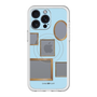 スリムプロテクションプレミアムケース with MagSafe［ Photo Frames - Light Blue ］