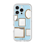 スリムプロテクションプレミアムケース with MagSafe［ Photo Frames - Light Blue ］