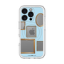 スリムプロテクションプレミアムケース with MagSafe［ Photo Frames - Light Blue ］