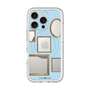 スリムプロテクションプレミアムケース with MagSafe［ Photo Frames - Light Blue ］