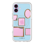 スリムプロテクションプレミアムケース with MagSafe［ Photo Frames - Light Blue ］
