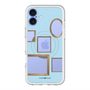 スリムプロテクションプレミアムケース with MagSafe［ Photo Frames - Light Blue ］
