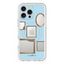 スリムプロテクションプレミアムケース with MagSafe［ Photo Frames - Light Blue ］