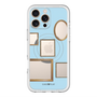 スリムプロテクションプレミアムケース with MagSafe［ Photo Frames - Light Blue ］