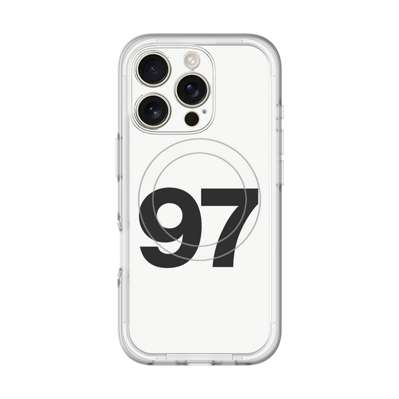 スリムプロテクションプレミアムケース with MagSafe［ No.97 - White ］