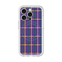 スリムプロテクションプレミアムケース with MagSafe［ Tartan Check - Purple ］